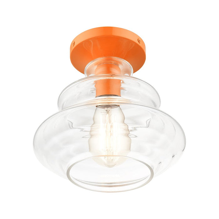 Livex Everett 1 Light Semi-Flush Mount