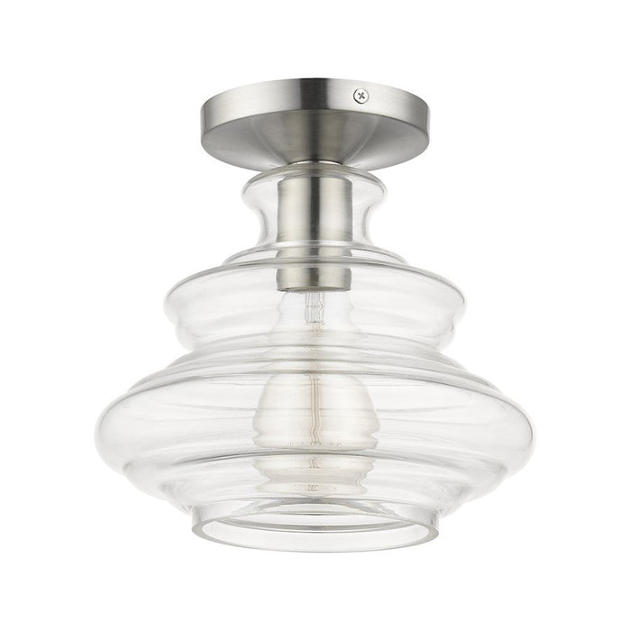 Livex Everett 1 Light Semi-Flush Mount