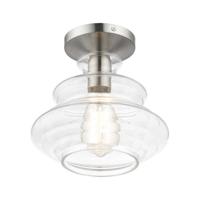 Livex Everett 1 Light Semi-Flush Mount