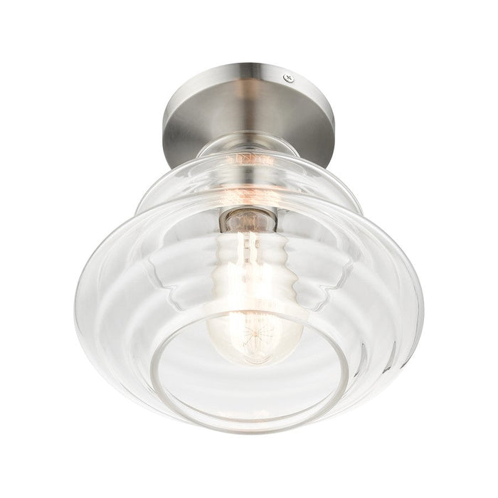 Livex Everett 1 Light Semi-Flush Mount