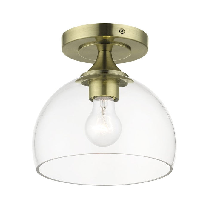 Livex Glendon 1 Light Semi-Flush Mount