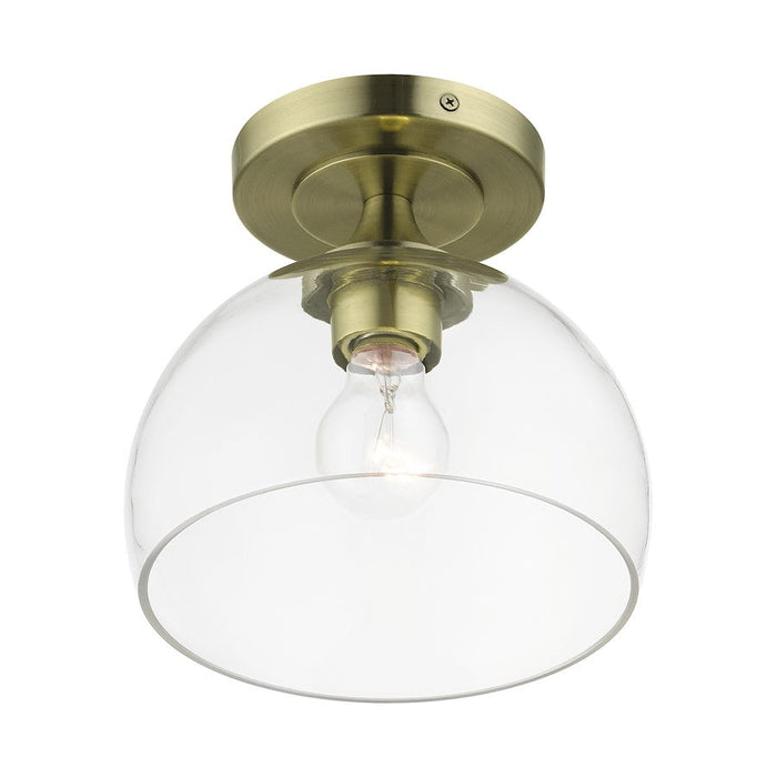 Livex Glendon 1 Light Semi-Flush Mount