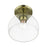 Livex Glendon 1 Light Semi-Flush Mount