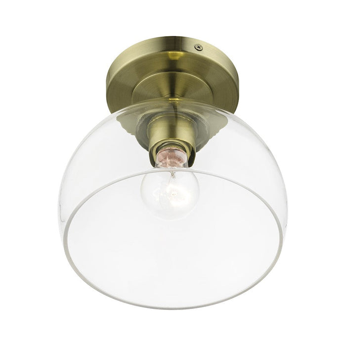 Livex Glendon 1 Light Semi-Flush Mount