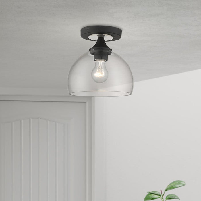 Livex Glendon 1 Light Semi-Flush Mount