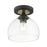 Livex Glendon 1 Light Semi-Flush Mount