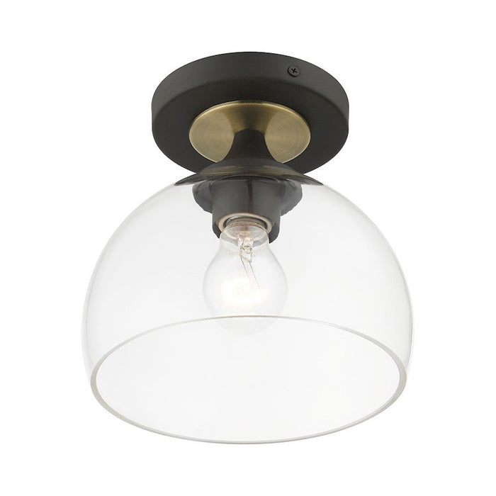 Livex Glendon 1 Light Semi-Flush Mount