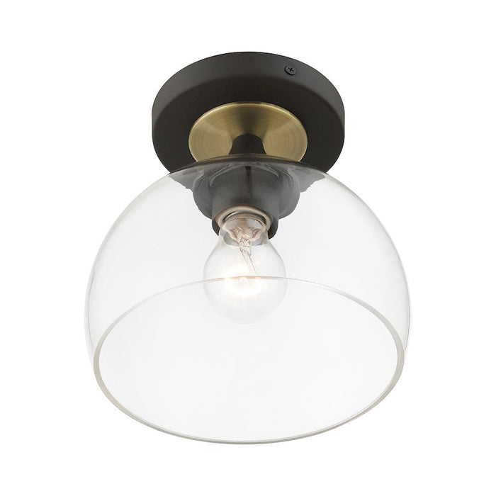 Livex Glendon 1 Light Semi-Flush Mount