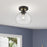 Livex Glendon 1 Light Semi-Flush Mount