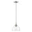 Livex Glendon 1 Lt Pendant, Nickel/Polished Chrome/Clear - 53641-91