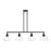 Livex Glendon 4 Lt Large Linear Chandelier, Bronze/Clear - 53644-07