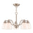 Livex Somerville 5-LT Conv Dinette Chandelier/Ceiling, Nickel/Opal - 53855-91