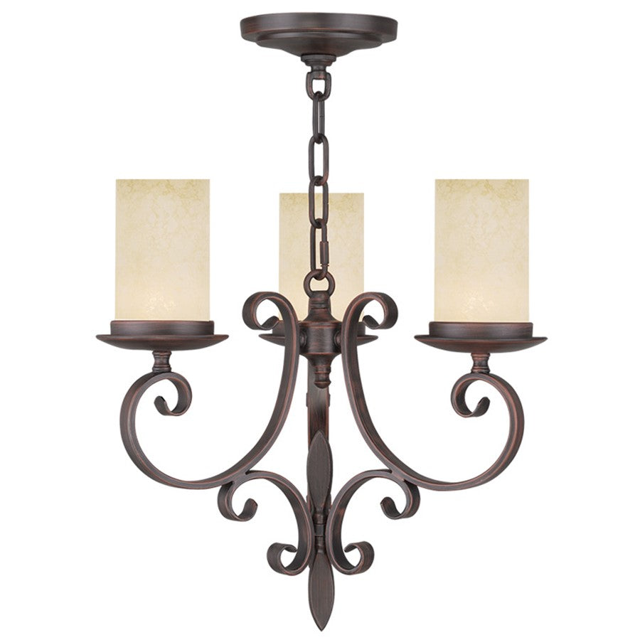 Livex Lighting Millburn Manor Mini Chandelier, Imperial Bronze