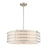 Livex Blanchard 5 Light Pendant Chandelier, Nickel/Oatmeal - 55115-91