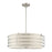 Livex Blanchard 5 Light Pendant Chandelier, Nickel/Oatmeal