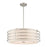 Livex Blanchard 5 Light Pendant Chandelier, Nickel/Oatmeal