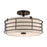 Livex Blanchard 3 Light Large Semi-Flush, English Bronze/Oatmeal - 55118-92