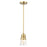 Livex Bennington 1 Lt Mini Pendant, Natural Brass/Clear - 56451-08