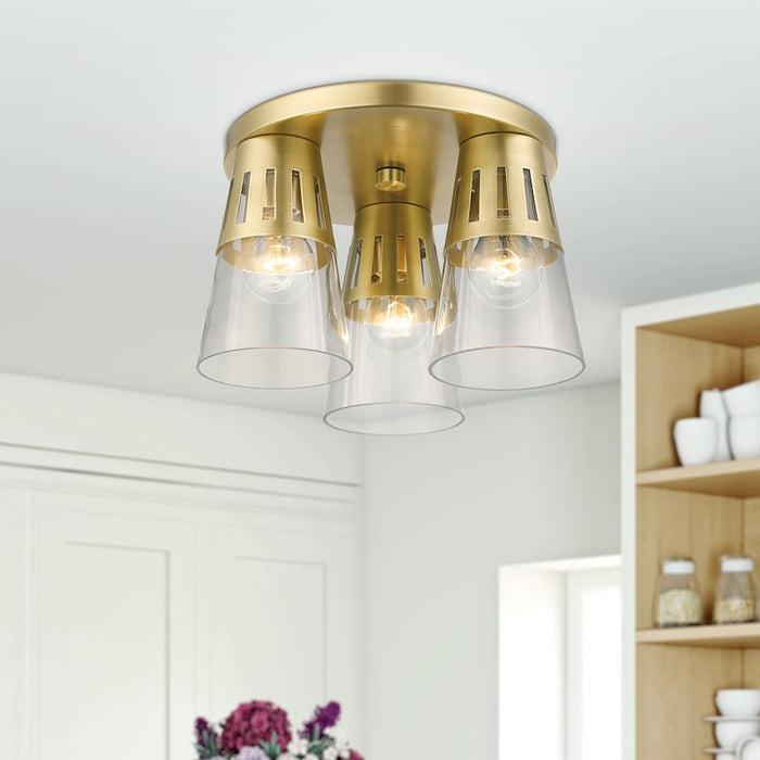 Livex Bennington 3 Light Flush Mount