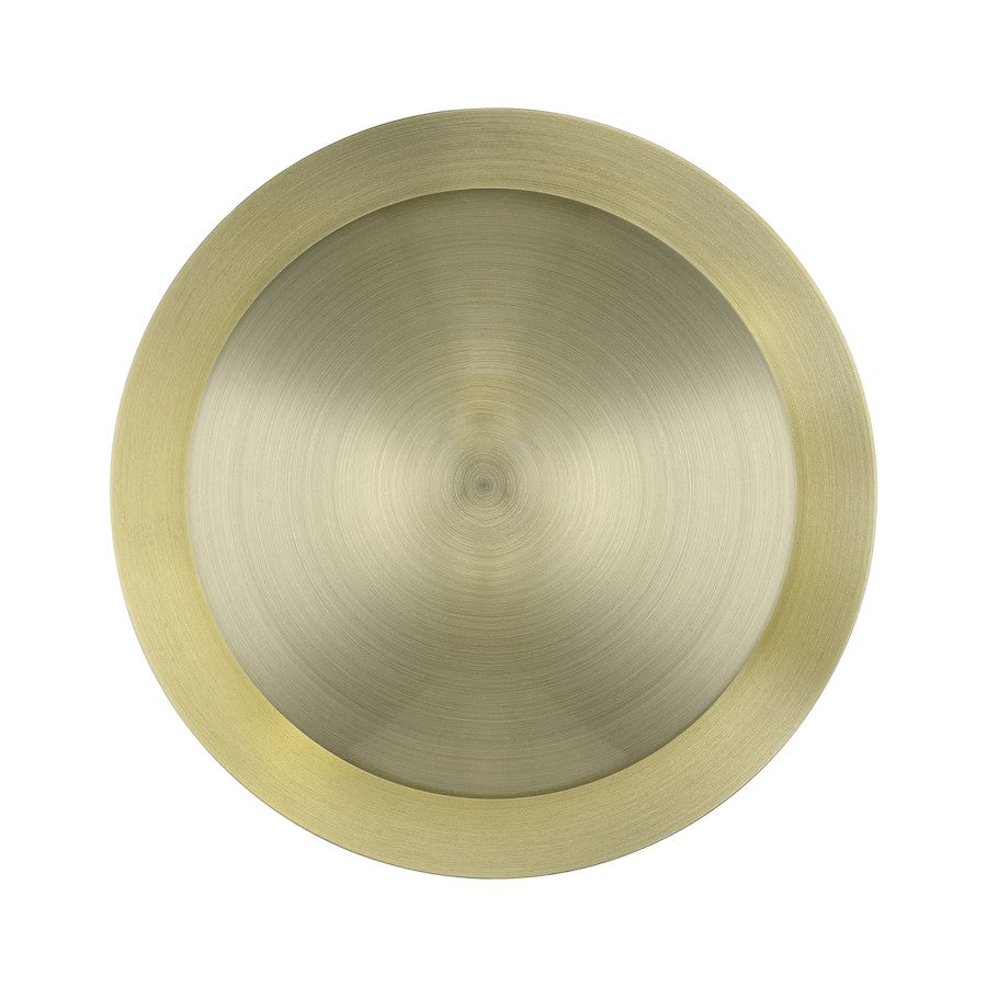 Livex Ventura 2 Light Medium Semi-Flush/Wall Sconce, Brass - 56571-01