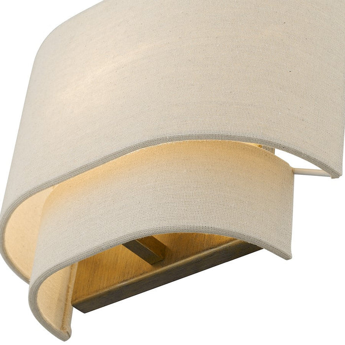 Livex Bellingham ADA Sconce, Gold Leaf/Parchment