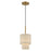 Livex Bellingham 1 Light Mini Pendant, Gold Leaf/Parchment - 58891-48