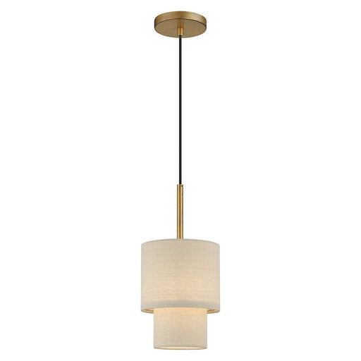 Livex Bellingham 1 Light Mini Pendant, Gold Leaf/Parchment - 58891-48