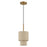 Livex Bellingham 1 Light Mini Pendant, Gold Leaf/Parchment