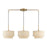 Livex Bellingham 3 Light Large Linear Chandelier, Gold Leaf/Parchment - 58893-48