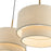 Livex Bellingham 3 Light Large Linear Chandelier, Gold Leaf/Parchment