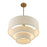 Livex Bellingham Pendant Chandelier, Gold Leaf/Parchment