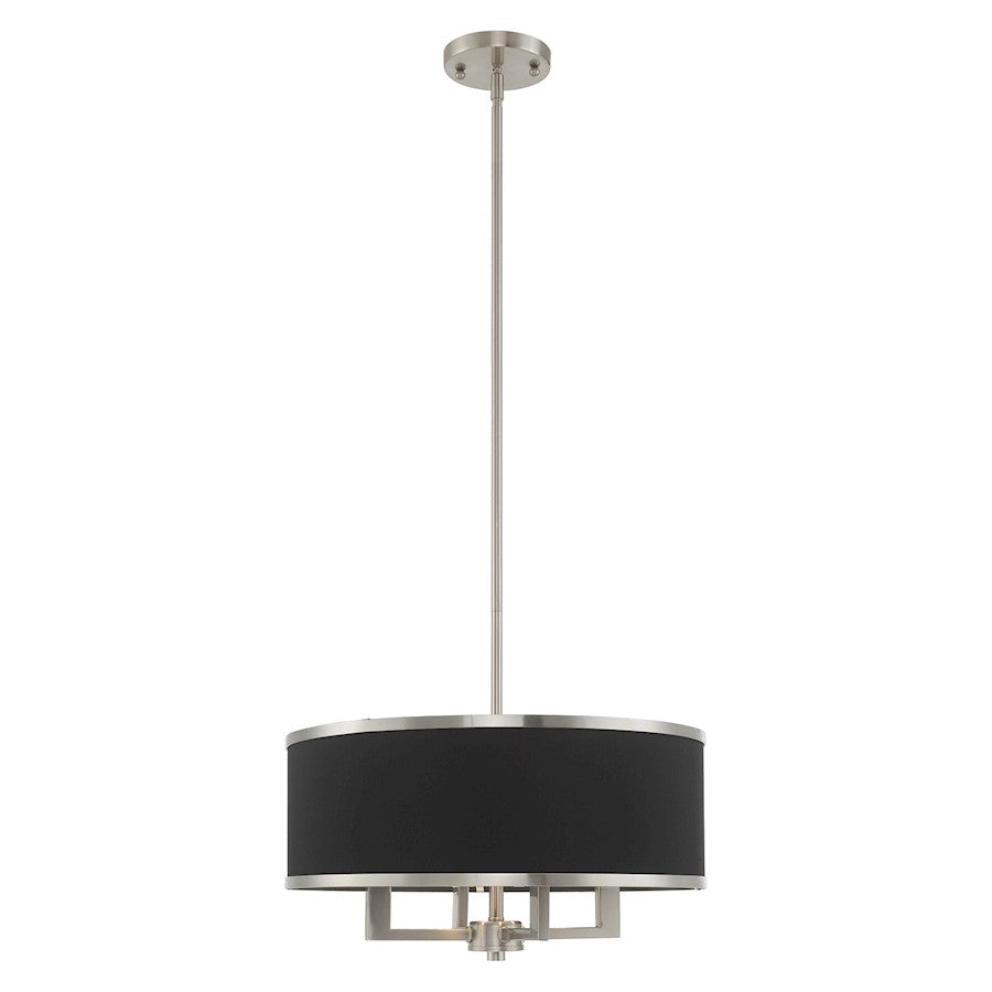 Livex Lighting Park Ridge Pendant Chandelier, Nickel