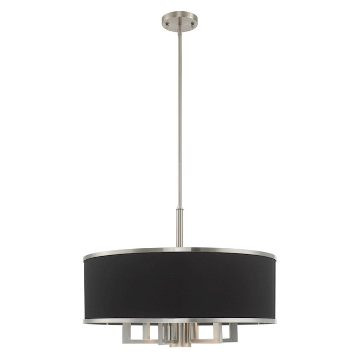 Livex Lighting Park Ridge Pendant Chandelier, Nickel