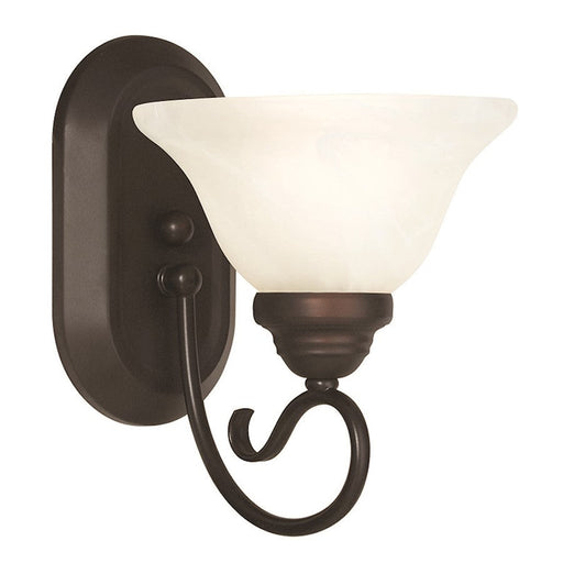 Livex Coronado 1 Light Wall Sconce, Bronze - 6101-07