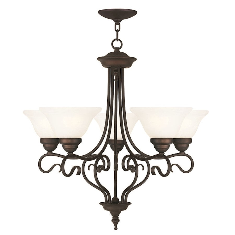 Livex Coronado 5 Light Chandelier, Bronze - 6115-07