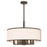 Livex Park Ridge 7 Light Pendant, Bronze/Off-White Hardback - 62616-07