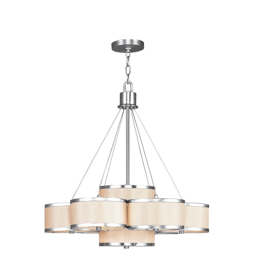 Livex Lighting Park Ridge Chandelier, Brushed Nickel