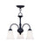 Livex Lighting Ridgedale Convertible Chain Hang/Ceiling Mount, Black