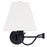 Livex Lighting Ridgedale Swing Arm Wall Lamp, Black