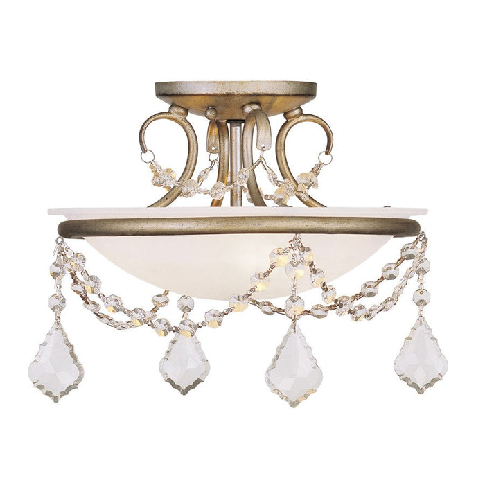 Livex Lighting Chesterfield/Pennington Ceiling Mount, Alabaster