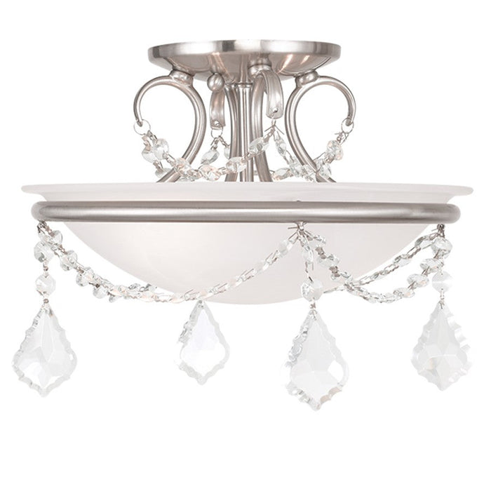 Livex Lighting Chesterfield/Pennington Ceiling Mount, Alabaster