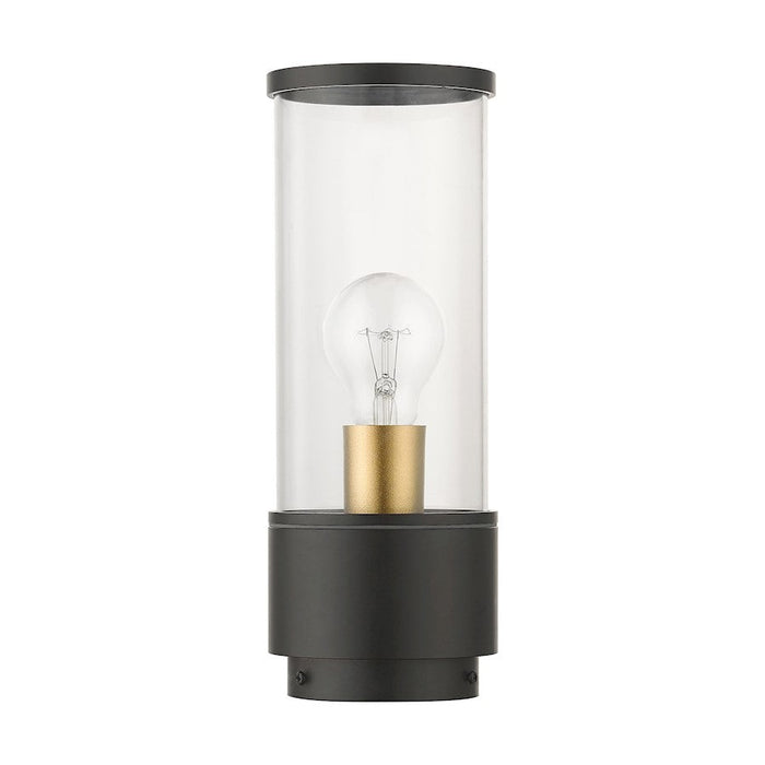 Livex Atlantic 1 Lt Outdoor Medium Post Top Lantern, Bronze/Gold