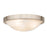 Livex New Brighton 3 Light Ceiling Mount, Nickel/White Alabaster - 73952-91