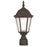 Livex Hamilton 1 Light Outdoor Post Top Lantern, Black/Clear Water - 75464-14