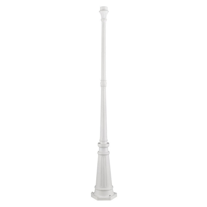 Livex Outdoor Accessories 7709 Light Outdoor Lamp Post, Textured White - 7709-13