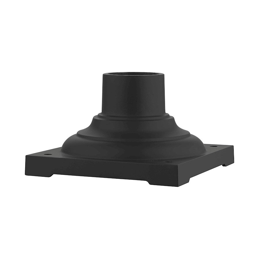 Livex Outdoor Accessories 7715 Light Outdoor Pier Mount Adapter, Black - 7715-14