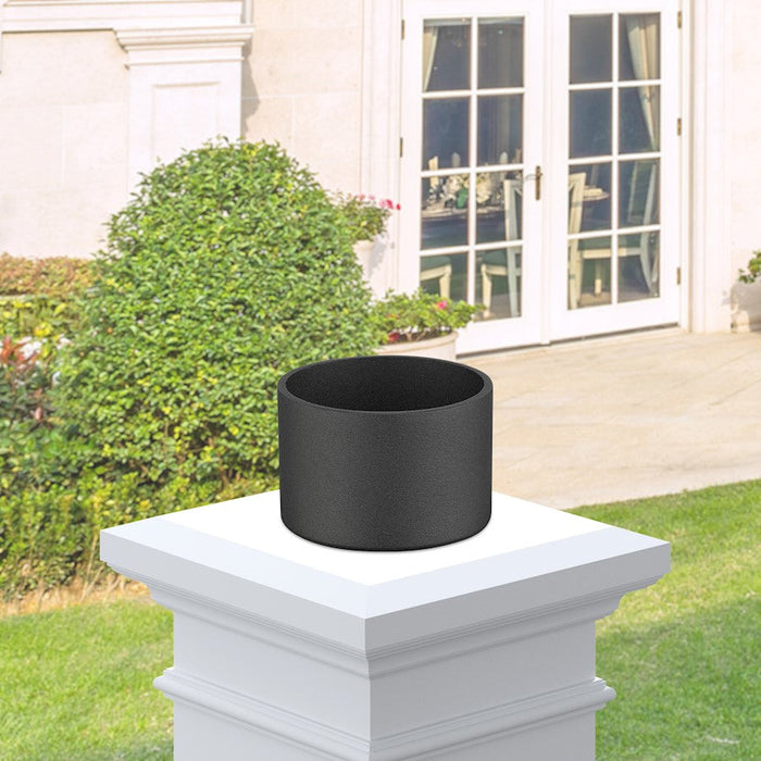 Livex Outdoor Hidden Pier Mount Adapter, Textured Black