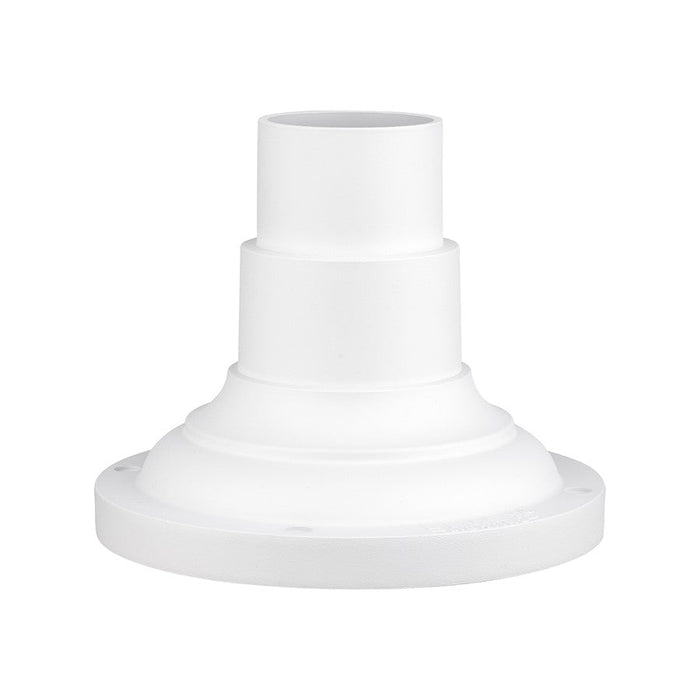 Livex Outdoor 8" Pier Mount Adapter, Textured White - 78216-13