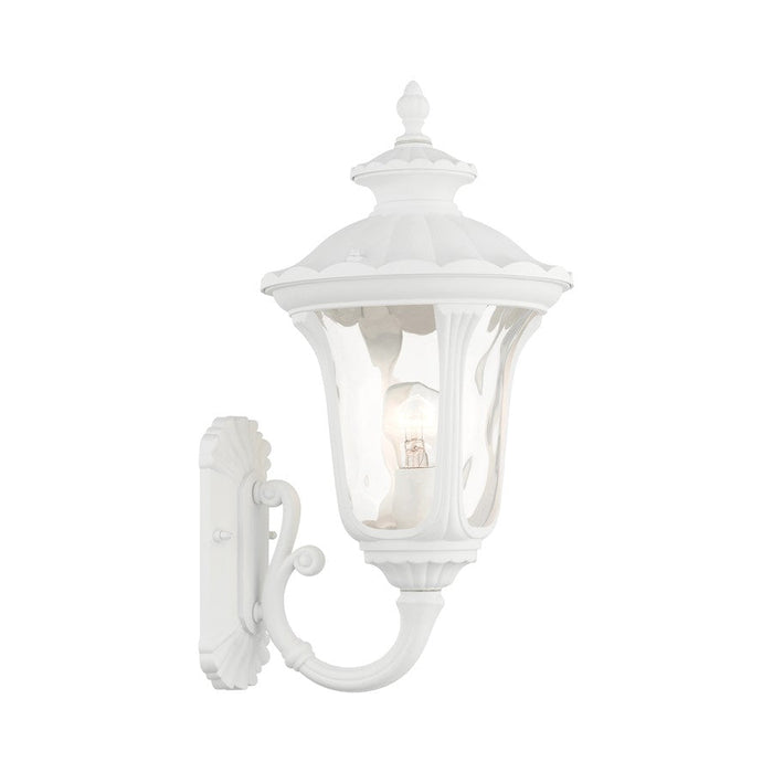 Livex Oxford 1 Light Downward Outdoor Wall Lantern, Textured White - 7852-13