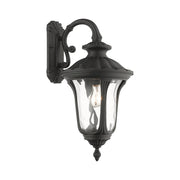 Livex Oxford 1 Light Downward Medium Outdoor Wall Lantern, Black - 7853-14